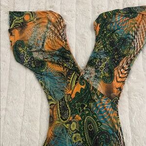 Vibrant Multicolor Maxi Dress